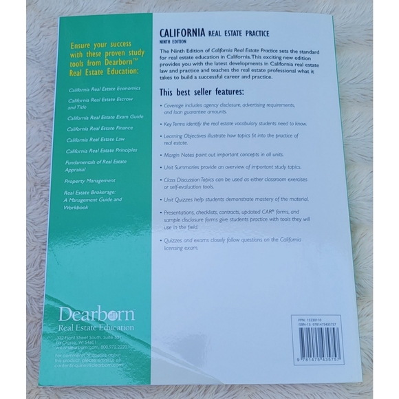 California Real Estate Practice 9th Edition - Picture 8 of 9